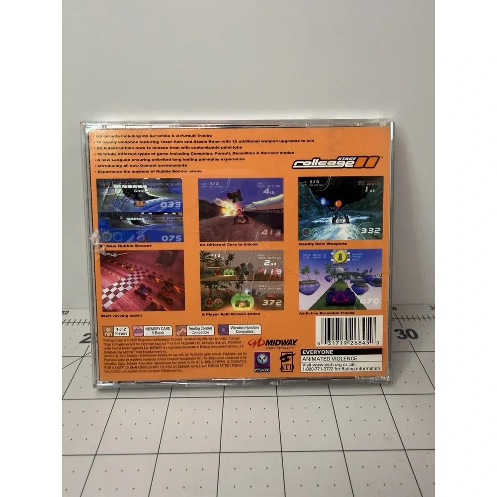 Rollcage Stage II (Sony PlayStation 1, 2000) Tested